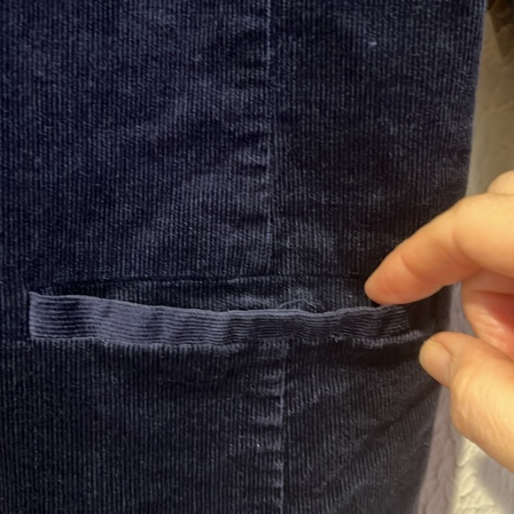 Eileen Fisher Mid Night blue Notch Lapel Corduroy Blazer size 6 - Picture 8 of 14